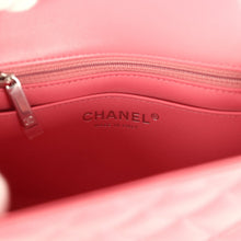 Load image into Gallery viewer, Chanel Mini Classic Square Flap Bag Pink Lambskin Silver Hardware