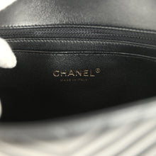 Load image into Gallery viewer, Chanel Mini Chevron Classic Rectangular Flap Bag Black Lambskin Light Gold Hardware