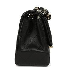 Load image into Gallery viewer, Chanel Mini Classic Square Flap Bag Black Lambskin Light Gold Hardware