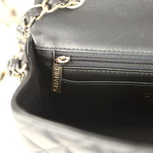 Load image into Gallery viewer, Chanel Mini Classic Rectangular Flap Bag Black Lambskin Light Gold Hardware