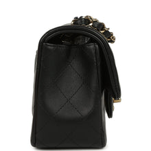 Load image into Gallery viewer, Chanel Mini Classic Rectangular Flap Bag Black Lambskin Light Gold Hardware