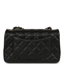 Load image into Gallery viewer, Chanel Mini Classic Rectangular Flap Bag Black Lambskin Light Gold Hardware