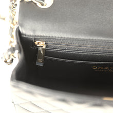 Load image into Gallery viewer, Chanel Mini Classic Rectangular Flap Bag Black Lambskin Light Gold Hardware