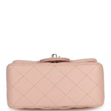 Load image into Gallery viewer, Chanel Mini Classic Square Flap Bag Pink Lambskin Light Gold Hardware