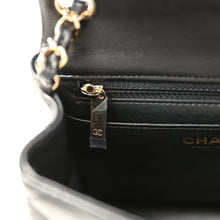 Load image into Gallery viewer, Chanel Mini Classic Square Flap Bag Black Lambskin Light Gold Hardware