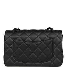 Load image into Gallery viewer, Chanel Mini Classic Rectangular Flap Bag So Black Iridescent Lambskin Black Hardware