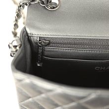 Load image into Gallery viewer, Chanel Mini Classic Rectangular Flap Bag So Black Iridescent Lambskin Black Hardware