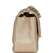 Load image into Gallery viewer, Chanel Mini Classic Rectangular Flap Bag Gold Grained Lambskin Caviar Light Gold Hardware