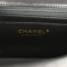 Load image into Gallery viewer, Chanel Mini Classic Rectangular Top Handle Flap Bag Black Lambskin Light Gold Hardware