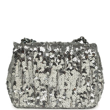 Load image into Gallery viewer, Chanel Mini Classic Square Flap Bag Metallic Silver Sequins Ruthenium Hardware