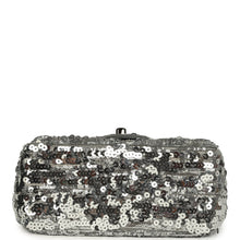 Load image into Gallery viewer, Chanel Mini Classic Square Flap Bag Metallic Silver Sequins Ruthenium Hardware