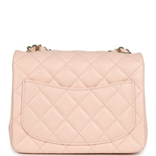 Load image into Gallery viewer, Chanel Mini Classic Square Flap Bag Pink Lambskin Gold Hardware