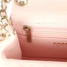 Load image into Gallery viewer, Chanel Mini Classic Square Flap Bag Pink Lambskin Gold Hardware