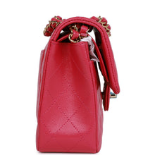 Load image into Gallery viewer, Chanel Small Classic Double Flap Fuchsia Caviar Light Gold Hardware