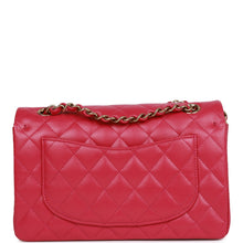 Load image into Gallery viewer, Chanel Small Classic Double Flap Fuchsia Caviar Light Gold Hardware