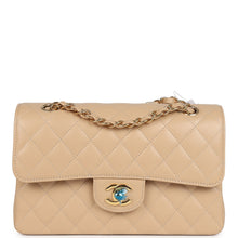Load image into Gallery viewer, Chanel Small Classic Double Flap Bag Beige Caviar Gold Hardware