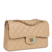 Load image into Gallery viewer, Chanel Small Classic Double Flap Bag Beige Caviar Gold Hardware