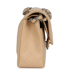 Load image into Gallery viewer, Chanel Small Classic Double Flap Bag Beige Caviar Silver Hardware