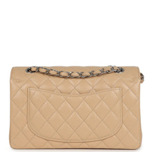 Load image into Gallery viewer, Chanel Small Classic Double Flap Bag Beige Caviar Silver Hardware