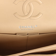 Load image into Gallery viewer, Chanel Small Classic Double Flap Bag Beige Caviar Silver Hardware