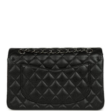 Load image into Gallery viewer, Pre-owned Chanel Small Classic Double Flap Bag Black Iridescent Caviar Ruthenium Hardware