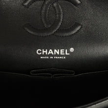 Load image into Gallery viewer, Pre-owned Chanel Small Classic Double Flap Bag Black Iridescent Caviar Ruthenium Hardware