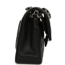Load image into Gallery viewer, Pre-owned Chanel Small Classic Double Flap Bag Black Lambskin Silver Hardware