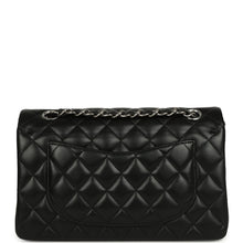 Load image into Gallery viewer, Pre-owned Chanel Small Classic Double Flap Bag Black Lambskin Silver Hardware
