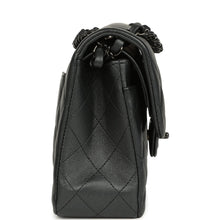 Load image into Gallery viewer, Pre-owned Chanel Small Classic Double Flap Bag So Black Iridescent Lambskin Black Hardware