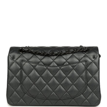 Load image into Gallery viewer, Pre-owned Chanel Small Classic Double Flap Bag So Black Iridescent Lambskin Black Hardware