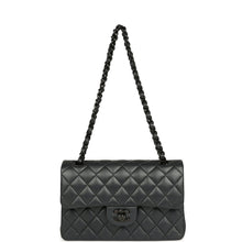 Load image into Gallery viewer, Pre-owned Chanel Small Classic Double Flap Bag So Black Iridescent Lambskin Black Hardware