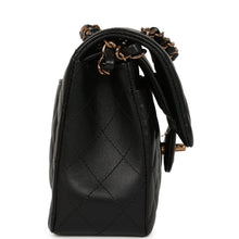 Load image into Gallery viewer, Chanel Small Classic Double Flap Bag Black Lambskin Rose Gold Hardware