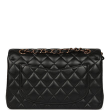 Load image into Gallery viewer, Chanel Small Classic Double Flap Bag Black Lambskin Rose Gold Hardware