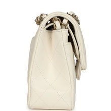 Load image into Gallery viewer, Chanel Small Classic Double Flap Bag White Shiny Caviar Light Gold Hardware
