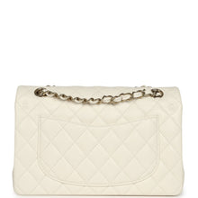 Load image into Gallery viewer, Chanel Small Classic Double Flap Bag White Shiny Caviar Light Gold Hardware