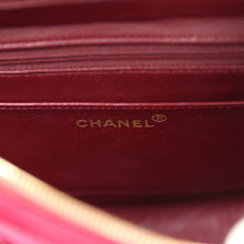 Load image into Gallery viewer, Vintage Chanel Medium Classic Flap Backpack Burgundy Velvet Gold Hardware