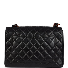 Load image into Gallery viewer, Vintage Chanel Jumbo Classic Single Flap Bag Black Lambskin Tortoiseshell Bakelite Hardware