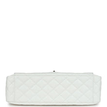 Load image into Gallery viewer, Chanel XXL Classic Single Flap Bag White Shiny Caviar Light Gold Hardware