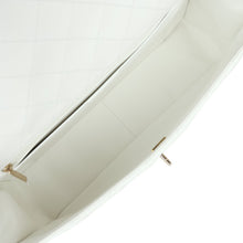 Load image into Gallery viewer, Chanel XXL Classic Single Flap Bag White Shiny Caviar Light Gold Hardware