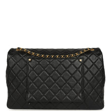 Load image into Gallery viewer, Chanel XXL Classic Single Travel Flap Bag Black Shiny Aged Calfskin Brushed Gold Hardware