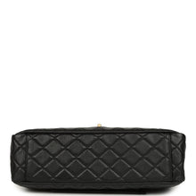 Load image into Gallery viewer, Chanel XXL Classic Single Travel Flap Bag Black Shiny Aged Calfskin Brushed Gold Hardware