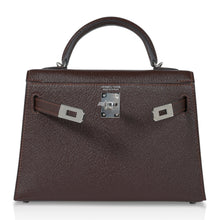 Load image into Gallery viewer, Kelly 20 Bi-Color Mini Sellier Bag Havane / Etrusque Chevre Palladium