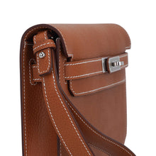 Load image into Gallery viewer, Kelly Depeches 25 Pouch Fauve Galop D’Vache Palladium Hardware
