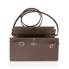 Load image into Gallery viewer, Kelly Classique To Go Wallet Etoupe Epsom Palladium Hardware New w/Box