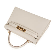 Load image into Gallery viewer, Kelly 20 Mini Sellier Bag Craie Epsom Leather Gold Hardware
