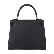 Load image into Gallery viewer, Kelly 25 Bag Black Togo Palladium Hardware (Retourne)