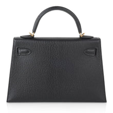 Load image into Gallery viewer, Kelly 20 Mini Kelly II Sellier Bag Black Chevre Gold Hardware Limited Edition