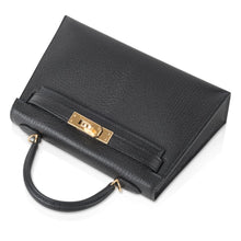 Load image into Gallery viewer, Kelly 20 Mini Kelly II Sellier Bag Black Chevre Gold Hardware Limited Edition