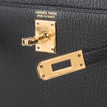 Load image into Gallery viewer, Kelly 20 Mini Kelly II Sellier Bag Black Chevre Gold Hardware Limited Edition