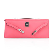 Load image into Gallery viewer, Kelly Cut Bag Pink Rose Azalee Swift with Palladium Hardware